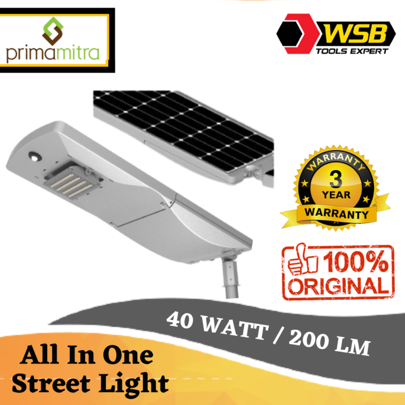 Lampu Jalan PJU All In One 40 Watt / 200 LM