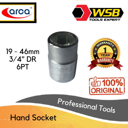 Hand Socket 3/4” DR 19mm-46mm
