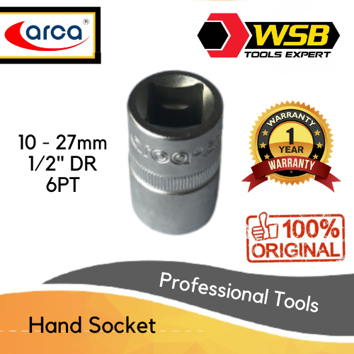 Hand Socket 1/2” DR 10mm - 27mm