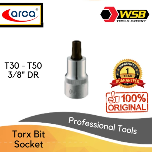 ARCA Kunci Sock / Mata Sock Bintang 3/8" DR