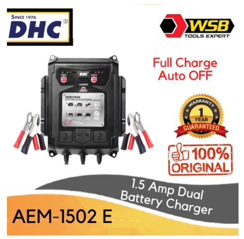 Charger Aki DHC AEM-1502E (Advanced Switching Power Digital Battery Charger)