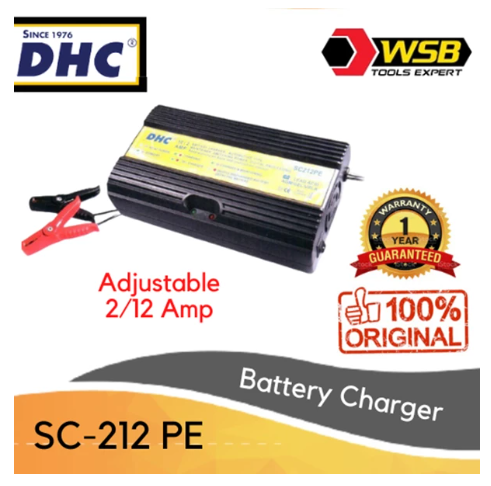 Charger Aki DHC SC-212PE (Simple Switching Power) / Charger Baterai