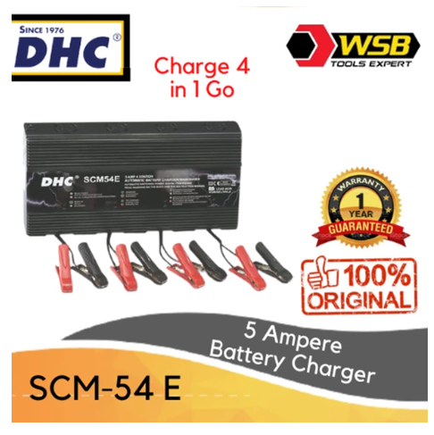 Charger Aki DHC SCM-54E (4 Port Battery Charger) / Industrial Battery Charger
