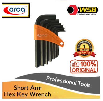 ARCA 7 PCS KUNCI L PENDEK SET 2.5 - 10 MM