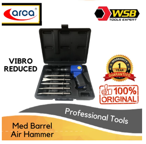 ARCA Tool Kit Mesin Bor Tangan Palu Udara Tanpa Getaran (Piston Stroke 64mm)
