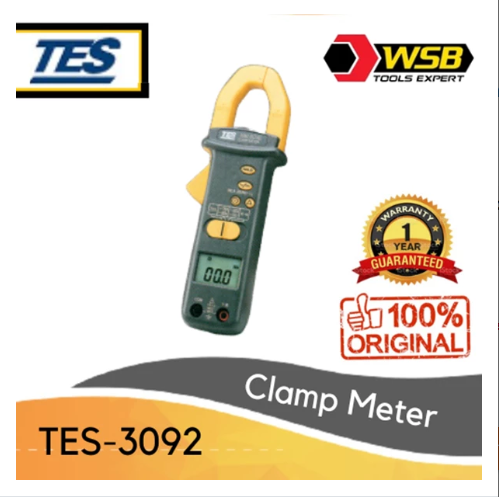 TES-3092 AC/DC Clamp Meter 700A/800 Ampere
