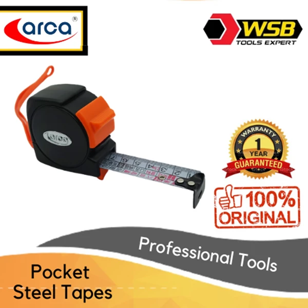 Meteran Roll / Roll Meter ARCA Anti Bengkok 2.5 Meter