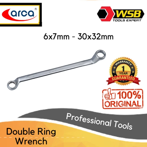 Kunci Ring Double ARCA 6x7mm - 30x32mm
