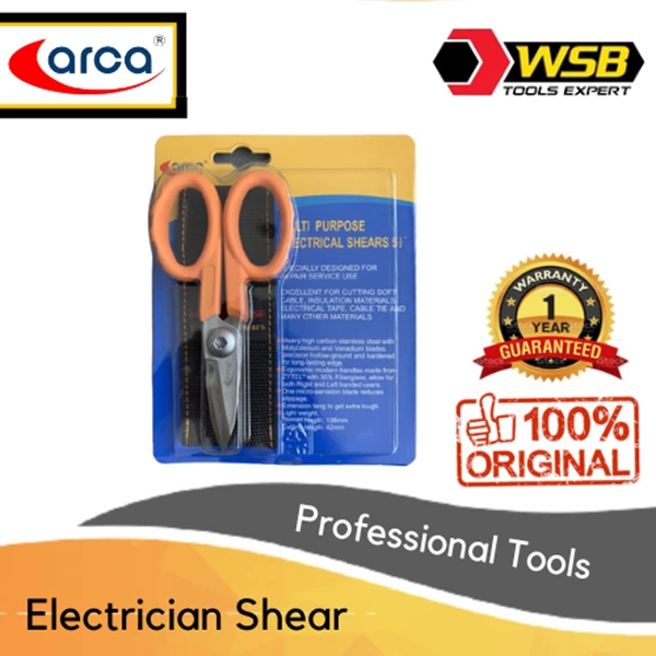 ARCA Gunting Seng Plat Kawat Baja Ringan Galvalum Kabel Listrik
