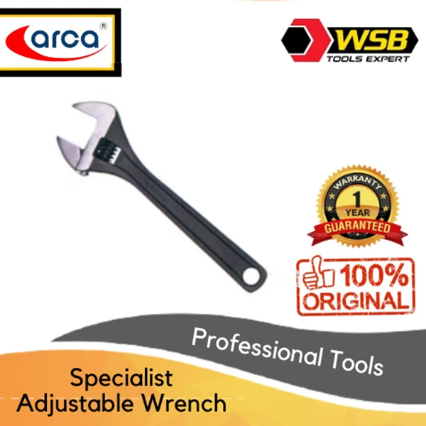 Kunci Inggris ARCA Specialist Adjustable Wrench 8 - 18"